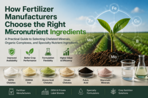 Fertilizer Ingredients | Chelated Micronutrients & Specialty Raw Materials